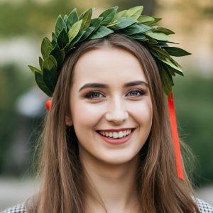 Corona de laurel para la graduación