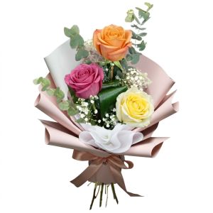 Rosas multicolores